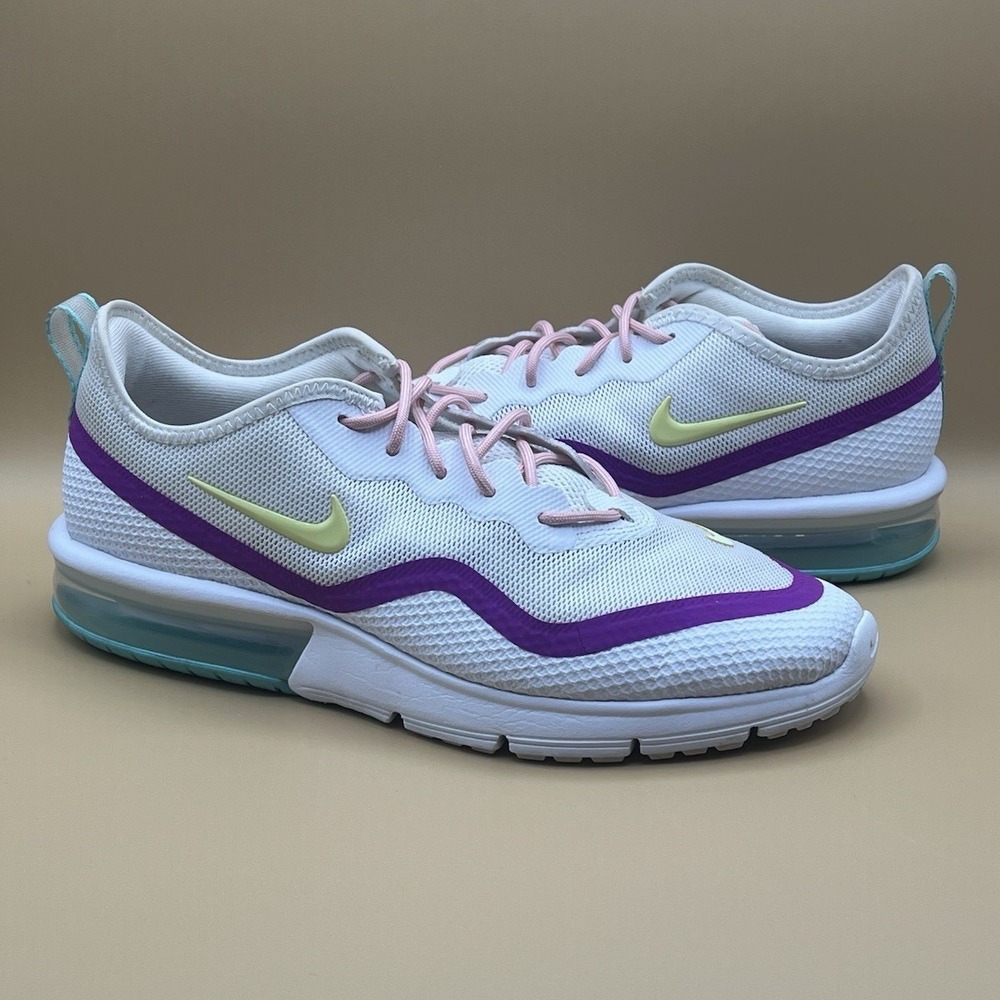 2019 Nike Air Max Sequent 4.5 Aqua Running Shoes - Women's Size 9.5 (BQ8824-103)